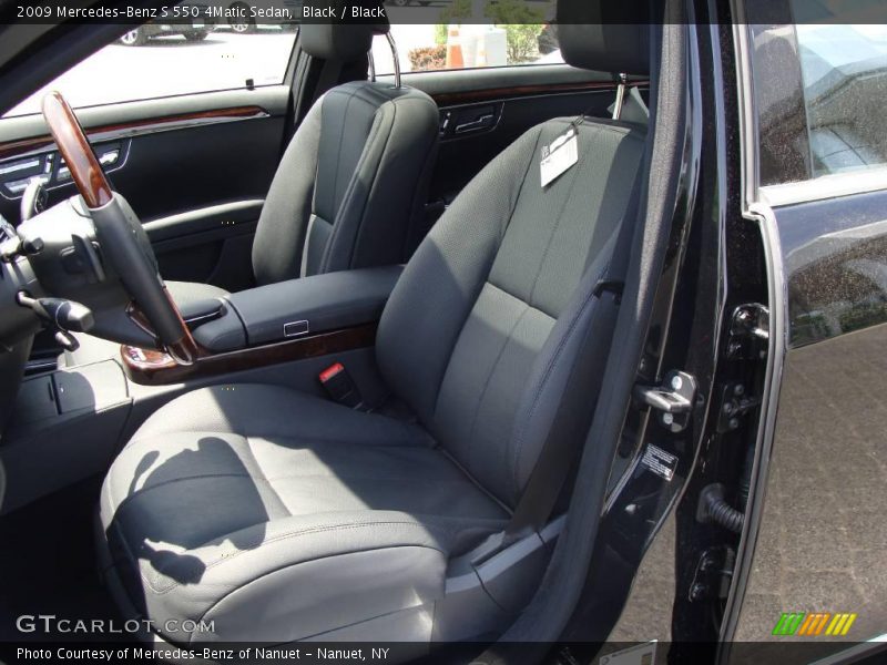 Black / Black 2009 Mercedes-Benz S 550 4Matic Sedan