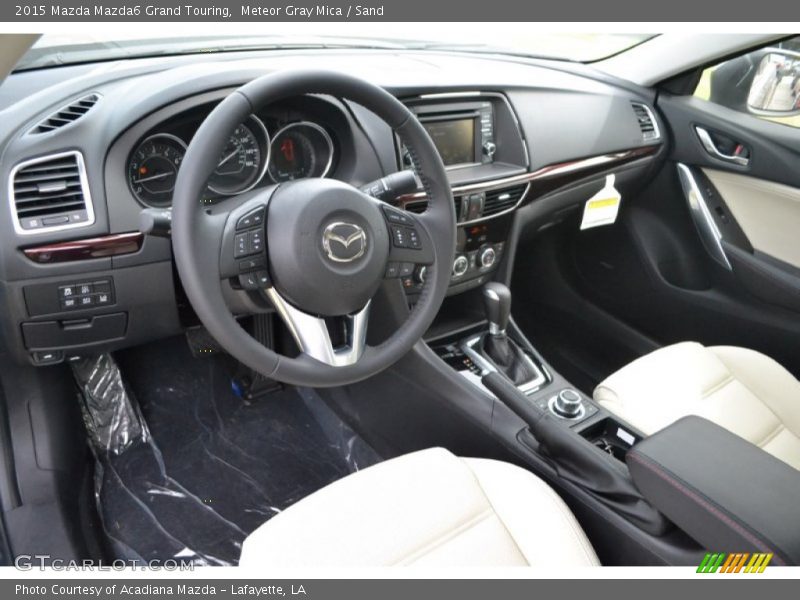 Meteor Gray Mica / Sand 2015 Mazda Mazda6 Grand Touring