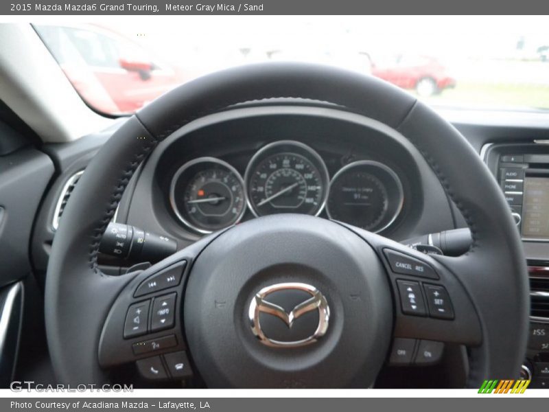 Meteor Gray Mica / Sand 2015 Mazda Mazda6 Grand Touring