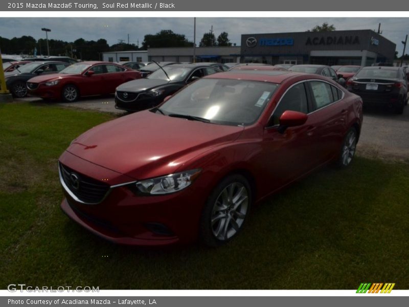Soul Red Metallic / Black 2015 Mazda Mazda6 Touring
