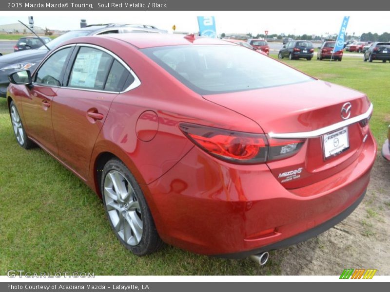 Soul Red Metallic / Black 2015 Mazda Mazda6 Touring