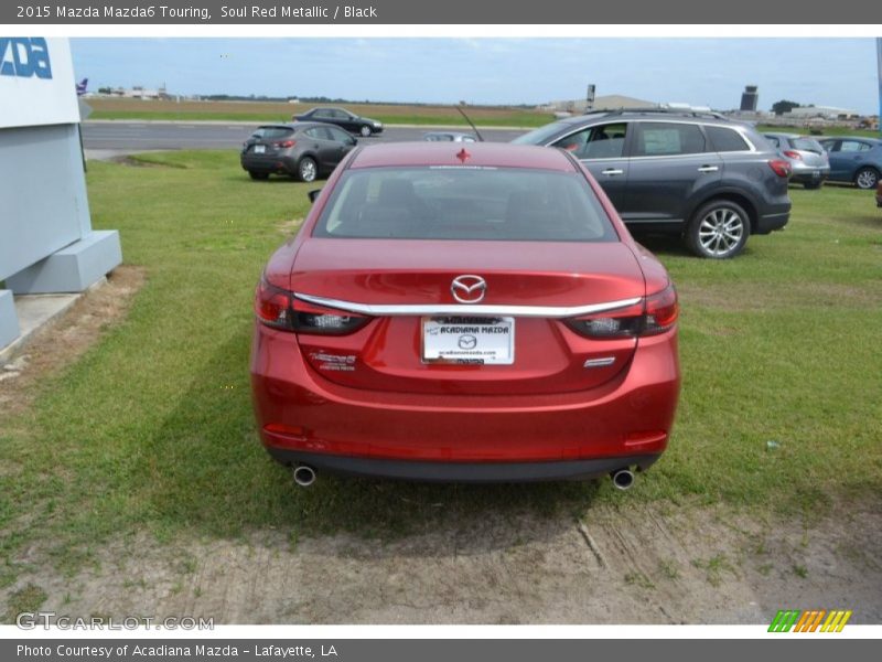 Soul Red Metallic / Black 2015 Mazda Mazda6 Touring