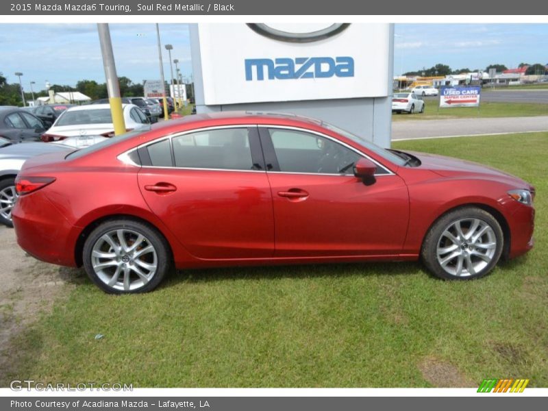 Soul Red Metallic / Black 2015 Mazda Mazda6 Touring