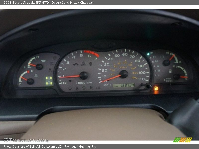 Desert Sand Mica / Charcoal 2003 Toyota Sequoia SR5 4WD