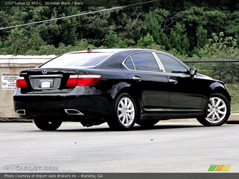 Obsidian Black / Black 2007 Lexus LS 460 L