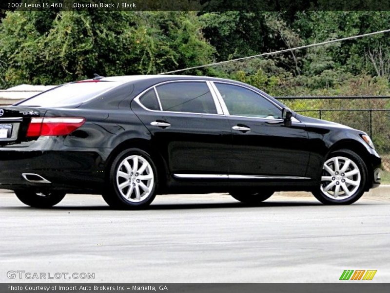 Obsidian Black / Black 2007 Lexus LS 460 L
