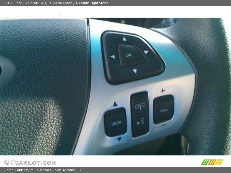 Tuxedo Black / Medium Light Stone 2015 Ford Explorer FWD