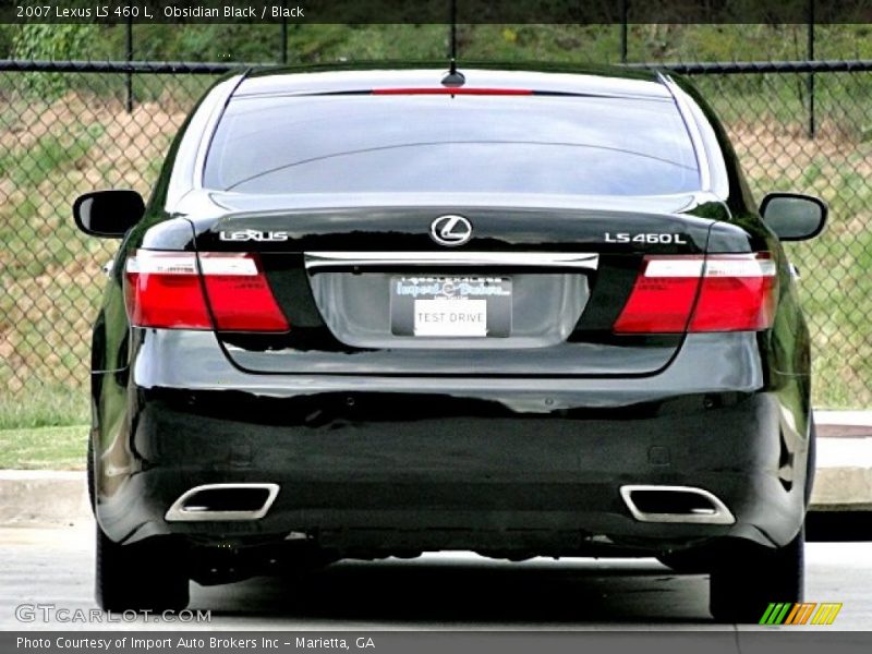 Obsidian Black / Black 2007 Lexus LS 460 L