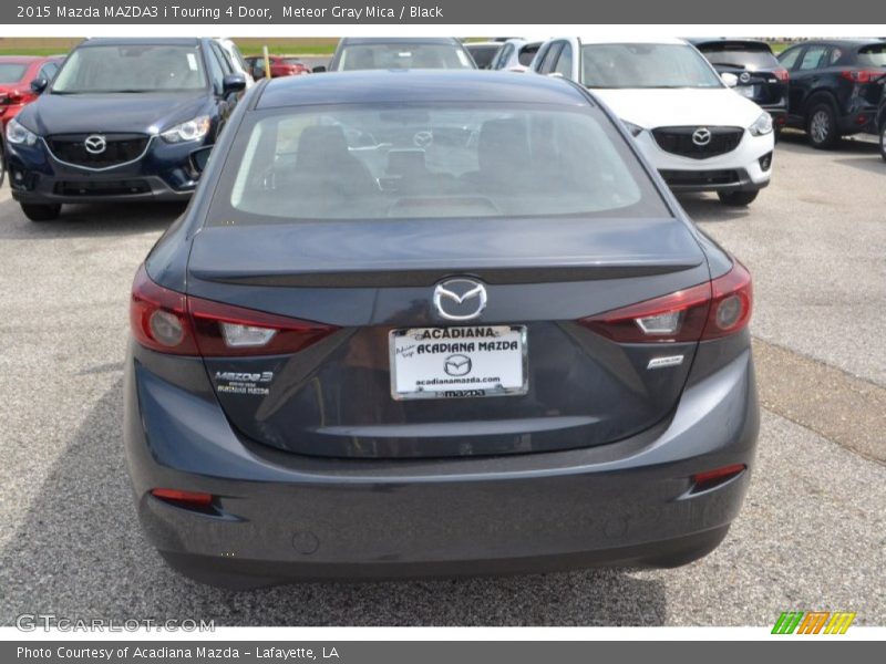 Meteor Gray Mica / Black 2015 Mazda MAZDA3 i Touring 4 Door
