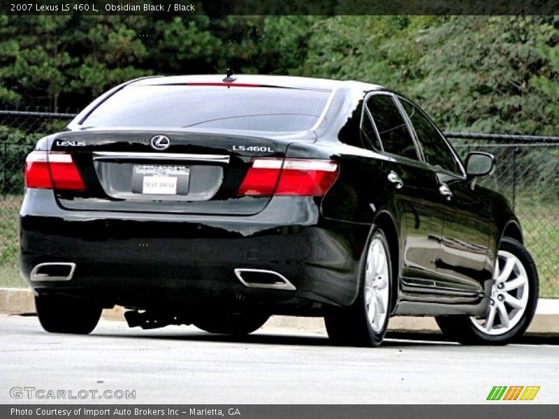 Obsidian Black / Black 2007 Lexus LS 460 L