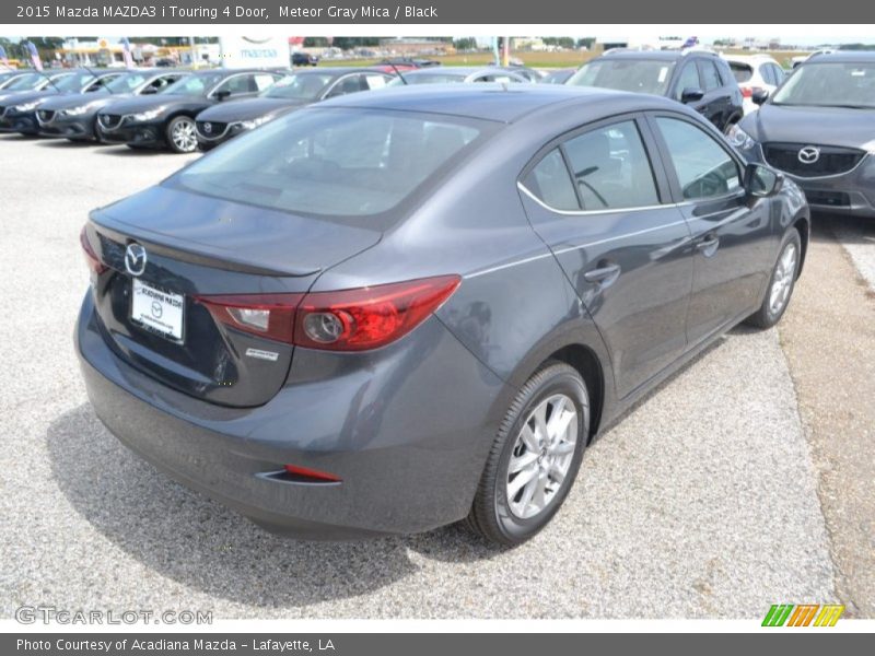 Meteor Gray Mica / Black 2015 Mazda MAZDA3 i Touring 4 Door