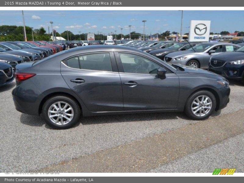 Meteor Gray Mica / Black 2015 Mazda MAZDA3 i Touring 4 Door