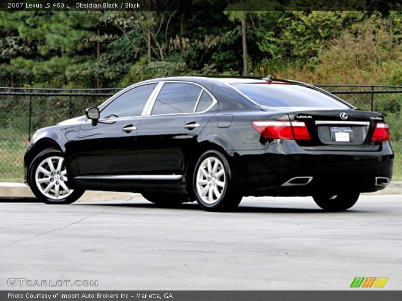 Obsidian Black / Black 2007 Lexus LS 460 L