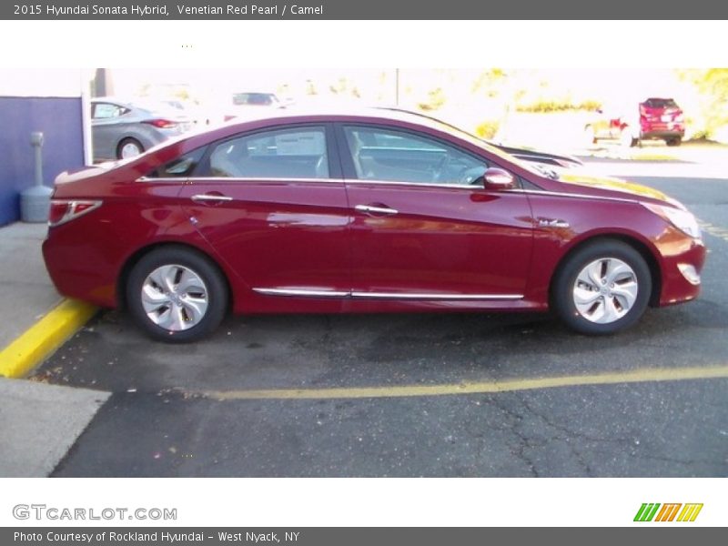 Venetian Red Pearl / Camel 2015 Hyundai Sonata Hybrid