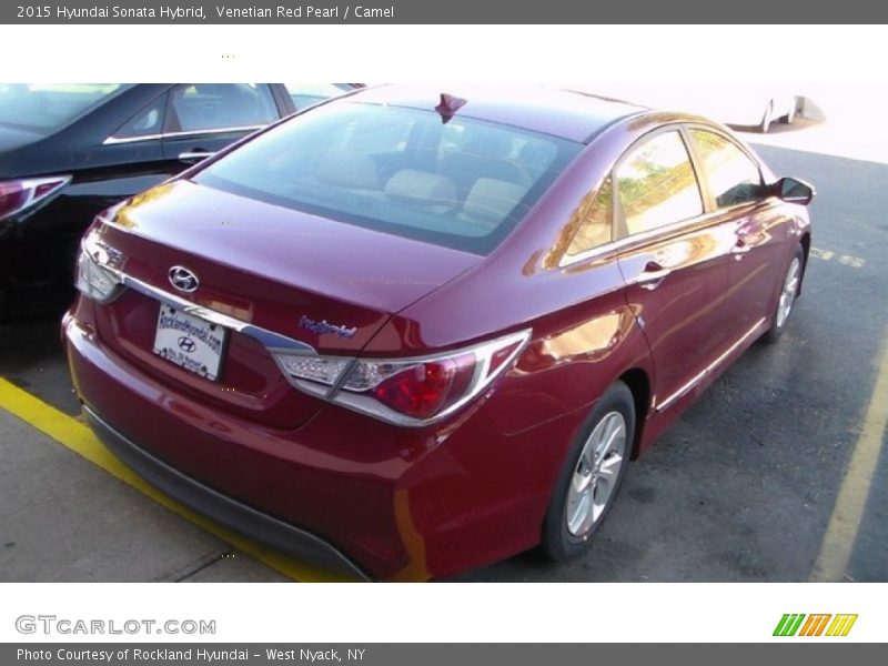 Venetian Red Pearl / Camel 2015 Hyundai Sonata Hybrid