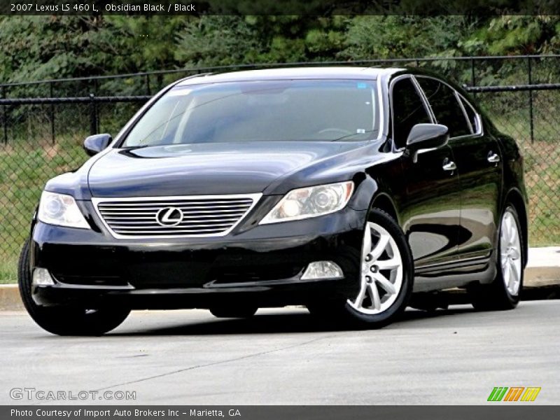 Obsidian Black / Black 2007 Lexus LS 460 L