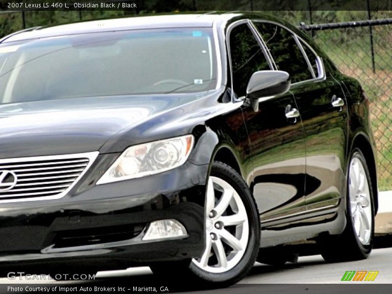 Obsidian Black / Black 2007 Lexus LS 460 L