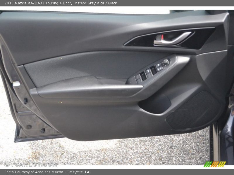 Meteor Gray Mica / Black 2015 Mazda MAZDA3 i Touring 4 Door