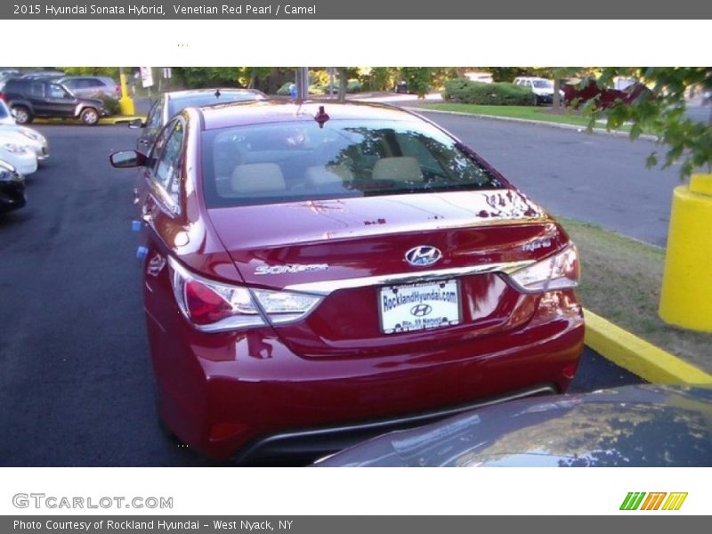 Venetian Red Pearl / Camel 2015 Hyundai Sonata Hybrid