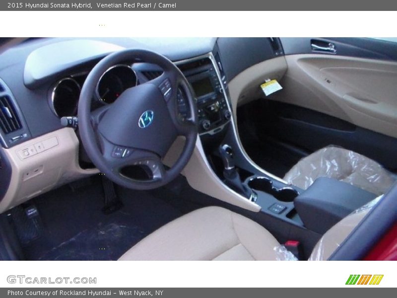 Venetian Red Pearl / Camel 2015 Hyundai Sonata Hybrid