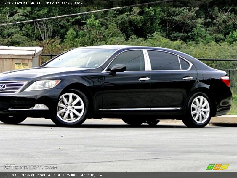 Obsidian Black / Black 2007 Lexus LS 460 L