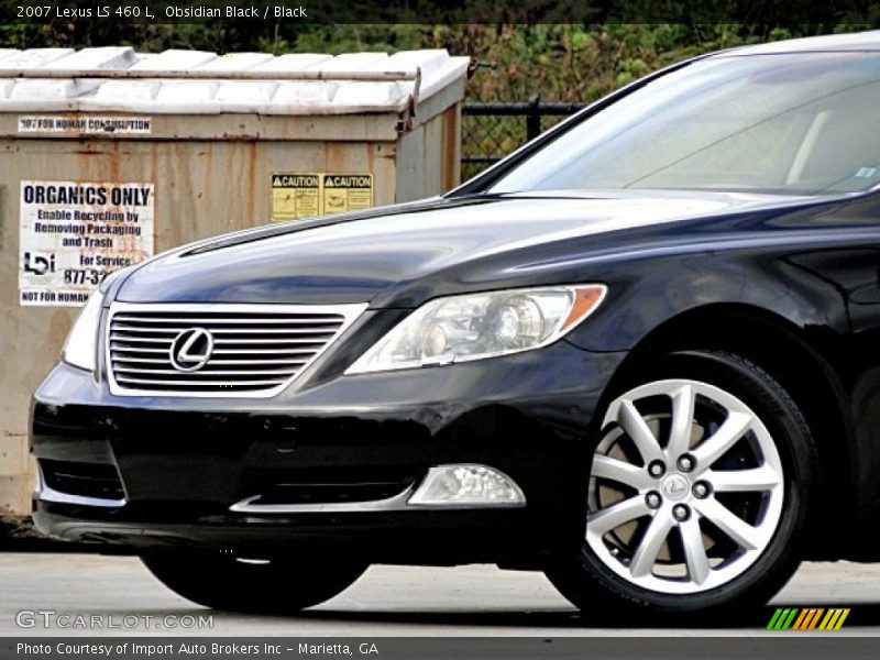 Obsidian Black / Black 2007 Lexus LS 460 L