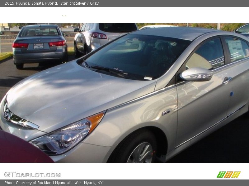 Starlight Silver / Gray 2015 Hyundai Sonata Hybrid