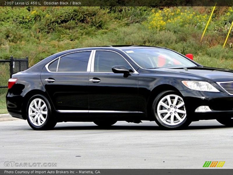 Obsidian Black / Black 2007 Lexus LS 460 L