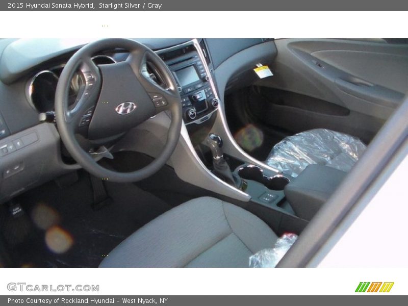 Starlight Silver / Gray 2015 Hyundai Sonata Hybrid