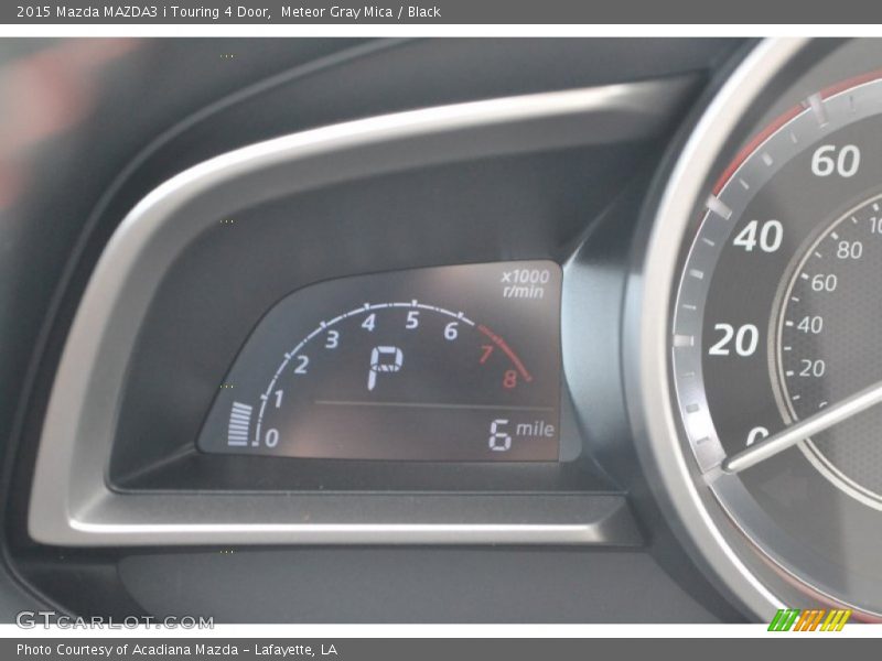 Meteor Gray Mica / Black 2015 Mazda MAZDA3 i Touring 4 Door