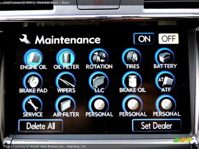 Obsidian Black / Black 2007 Lexus LS 460 L