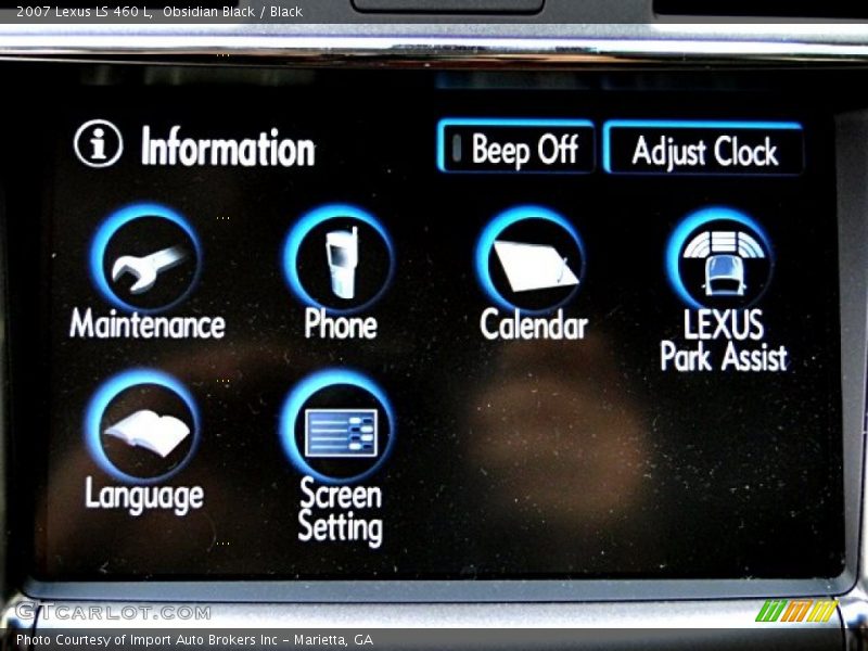 Obsidian Black / Black 2007 Lexus LS 460 L