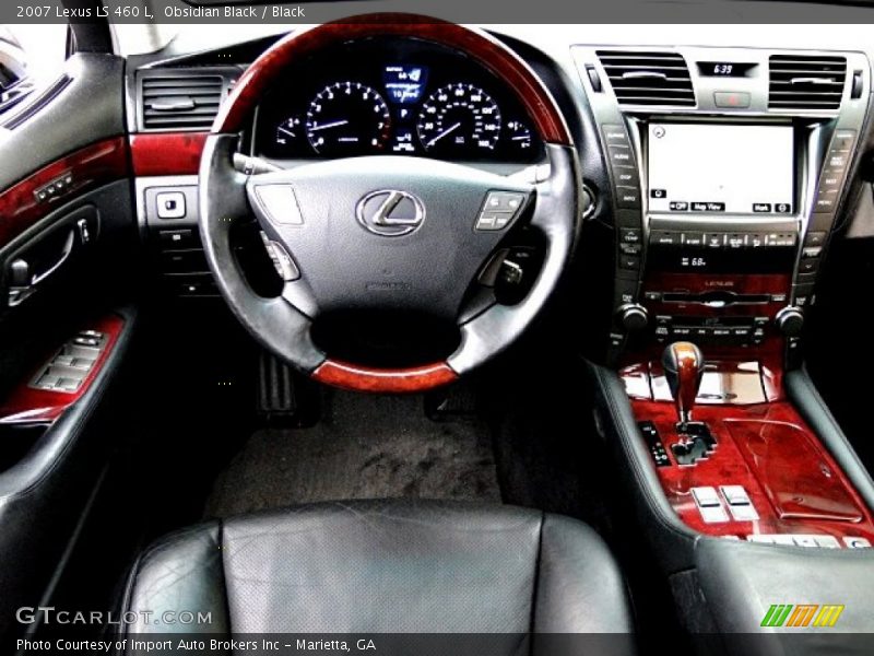 Obsidian Black / Black 2007 Lexus LS 460 L
