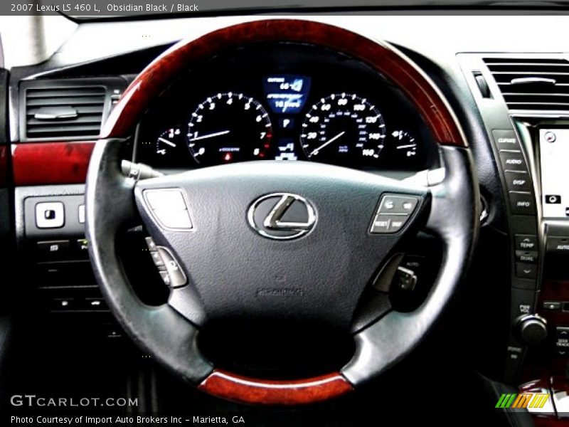 Obsidian Black / Black 2007 Lexus LS 460 L