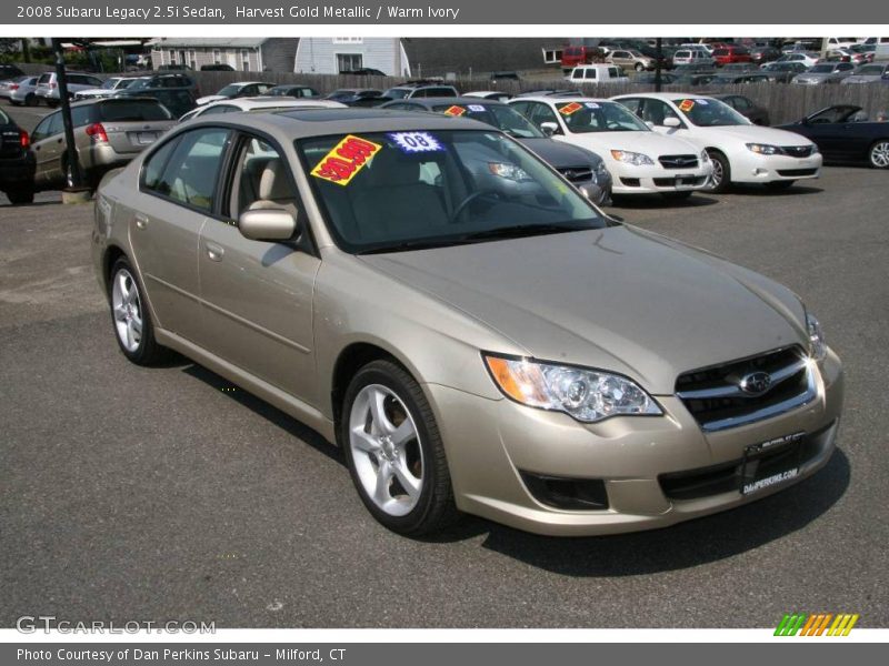 Harvest Gold Metallic / Warm Ivory 2008 Subaru Legacy 2.5i Sedan