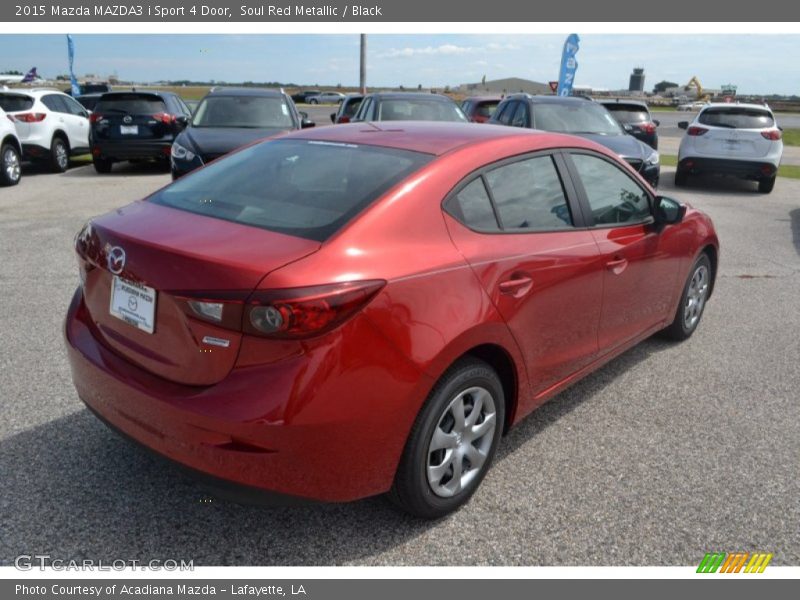Soul Red Metallic / Black 2015 Mazda MAZDA3 i Sport 4 Door