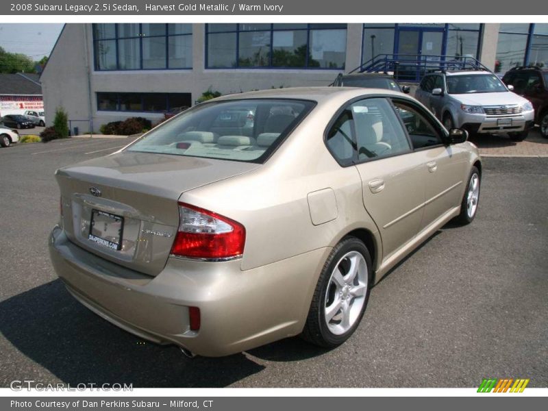 Harvest Gold Metallic / Warm Ivory 2008 Subaru Legacy 2.5i Sedan