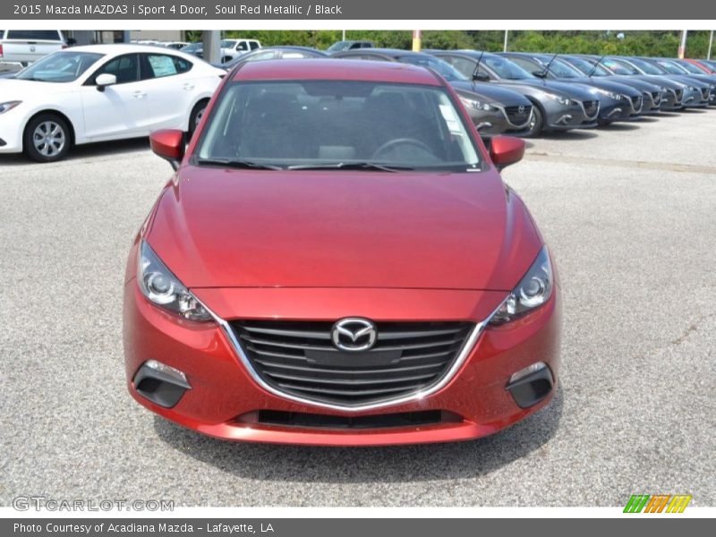 Soul Red Metallic / Black 2015 Mazda MAZDA3 i Sport 4 Door