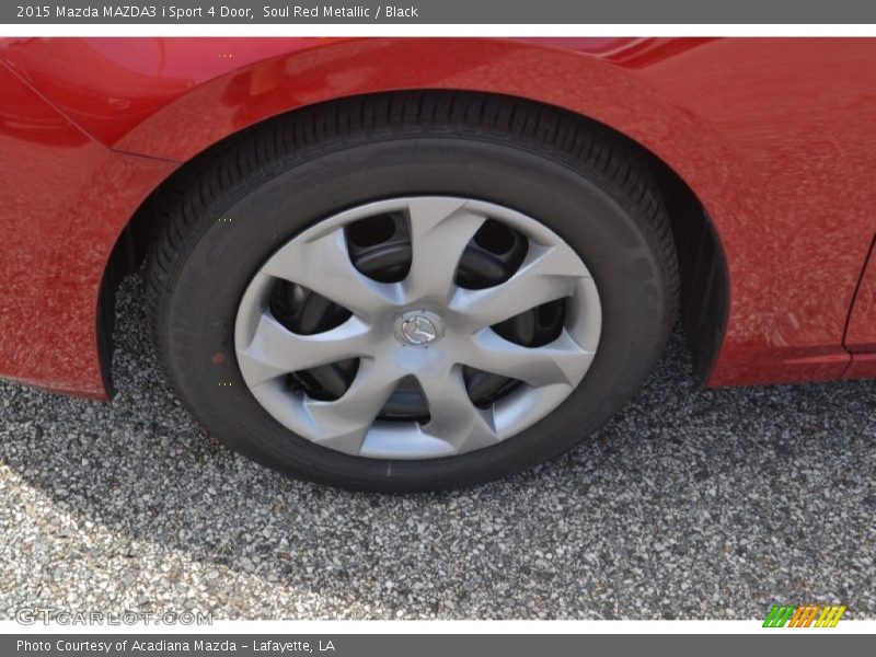 Soul Red Metallic / Black 2015 Mazda MAZDA3 i Sport 4 Door