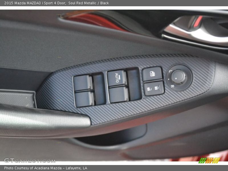 Soul Red Metallic / Black 2015 Mazda MAZDA3 i Sport 4 Door