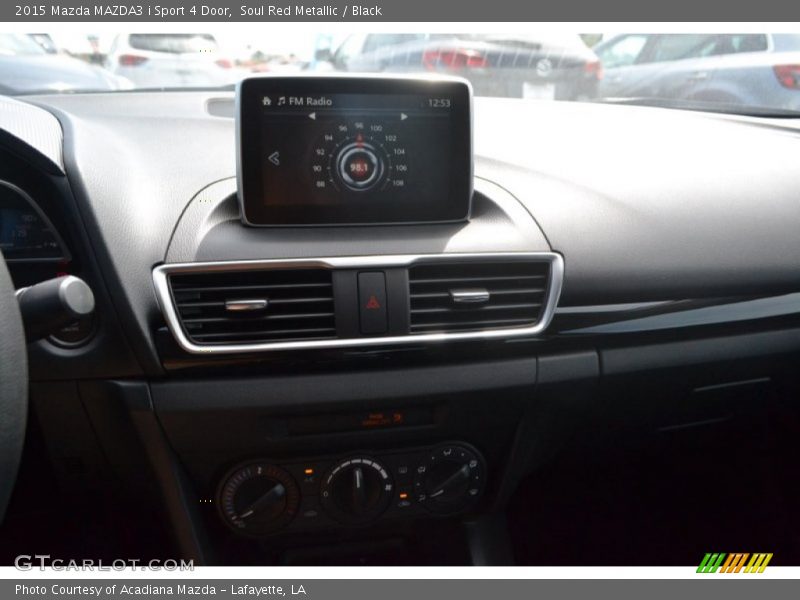 Soul Red Metallic / Black 2015 Mazda MAZDA3 i Sport 4 Door