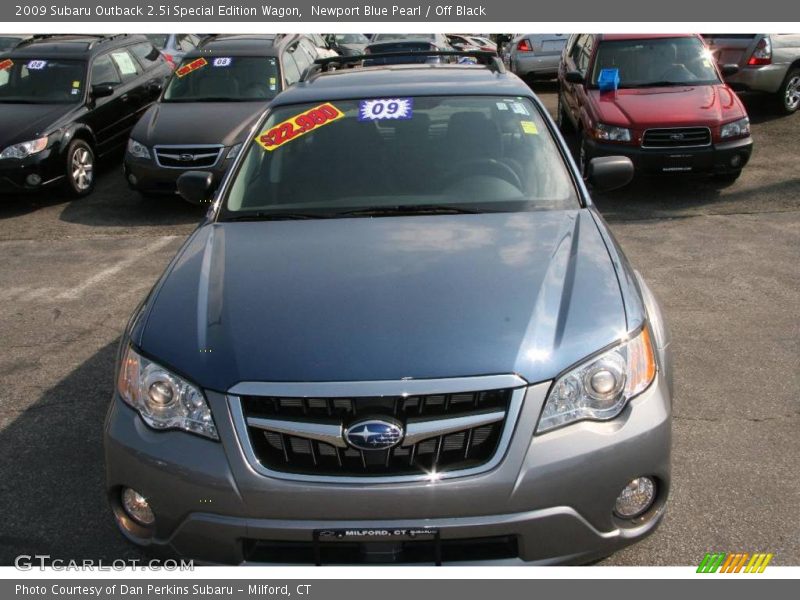 Newport Blue Pearl / Off Black 2009 Subaru Outback 2.5i Special Edition Wagon