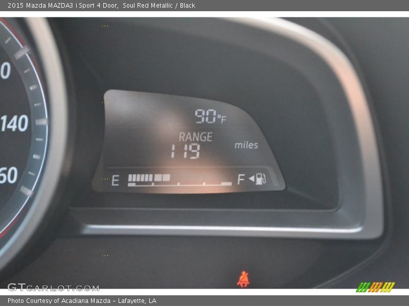 Soul Red Metallic / Black 2015 Mazda MAZDA3 i Sport 4 Door