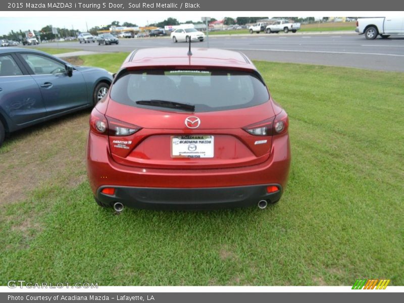 Soul Red Metallic / Black 2015 Mazda MAZDA3 i Touring 5 Door