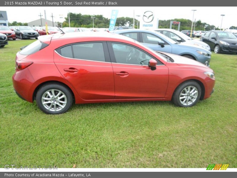 Soul Red Metallic / Black 2015 Mazda MAZDA3 i Touring 5 Door