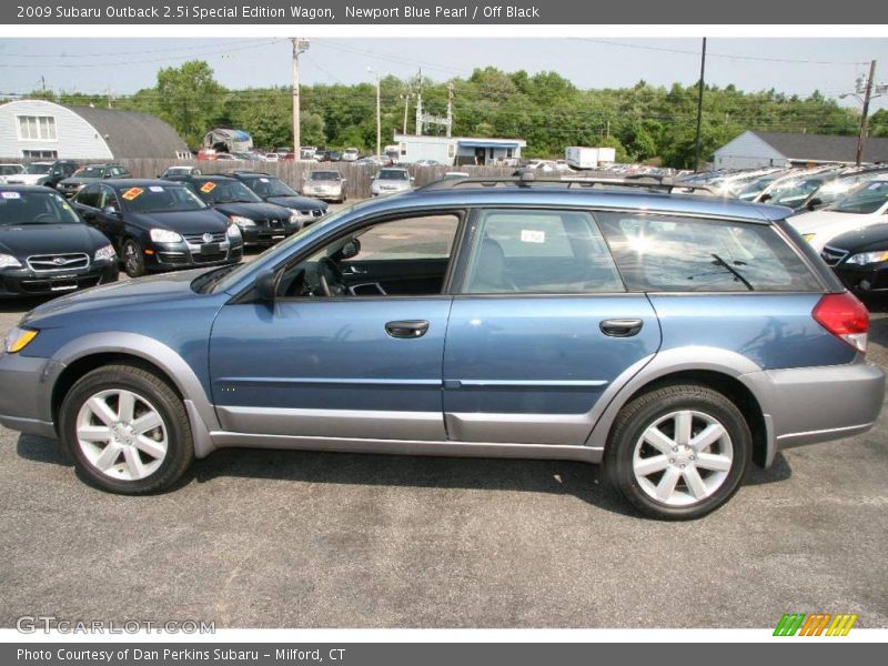 Newport Blue Pearl / Off Black 2009 Subaru Outback 2.5i Special Edition Wagon