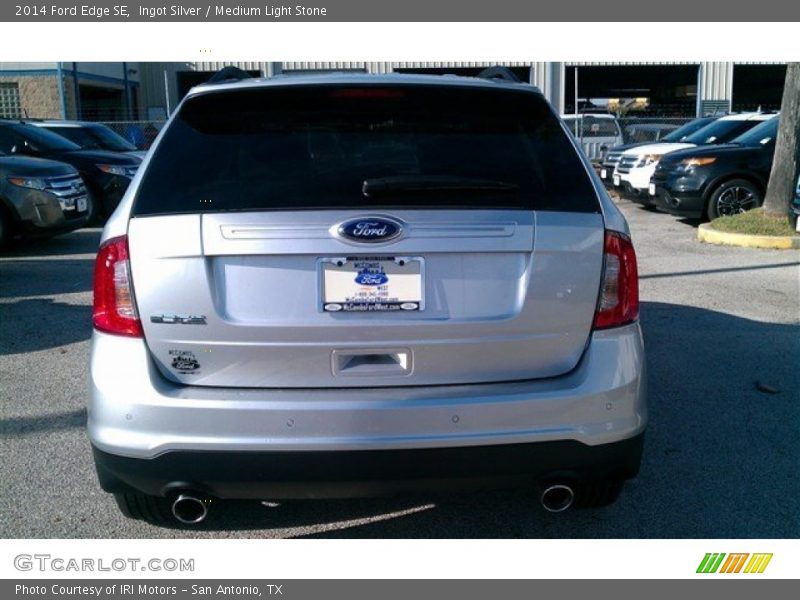 Ingot Silver / Medium Light Stone 2014 Ford Edge SE