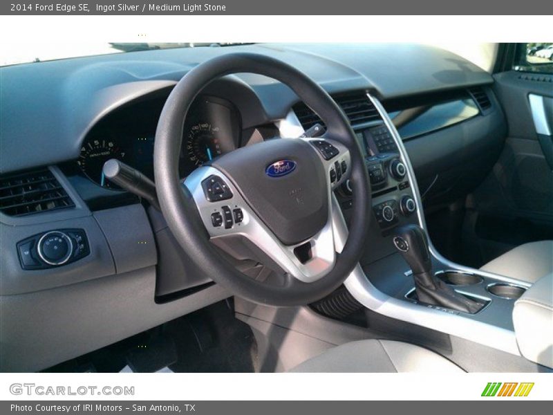 Ingot Silver / Medium Light Stone 2014 Ford Edge SE