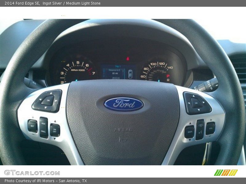 Ingot Silver / Medium Light Stone 2014 Ford Edge SE
