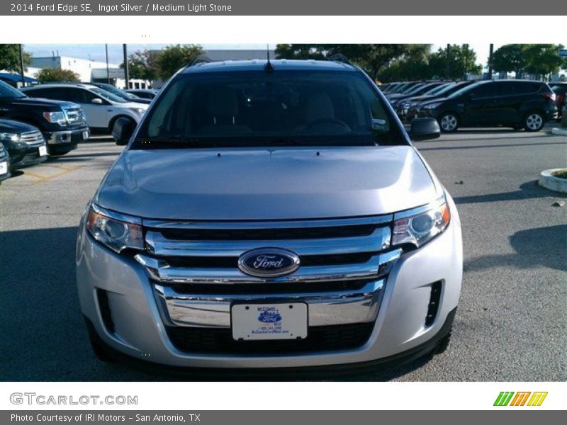 Ingot Silver / Medium Light Stone 2014 Ford Edge SE